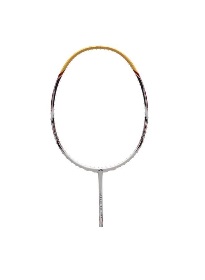 Hundred Hundred Atomic X 38 CTRL Carbon Fibre Strung Badminton Racket with Full Racket Cover for Intermediate Players (72g, Max Tension - 32LBS) (White/Gold) - Premium Badminton Racquets for Performance, Durability and Everyday Use - Image 1