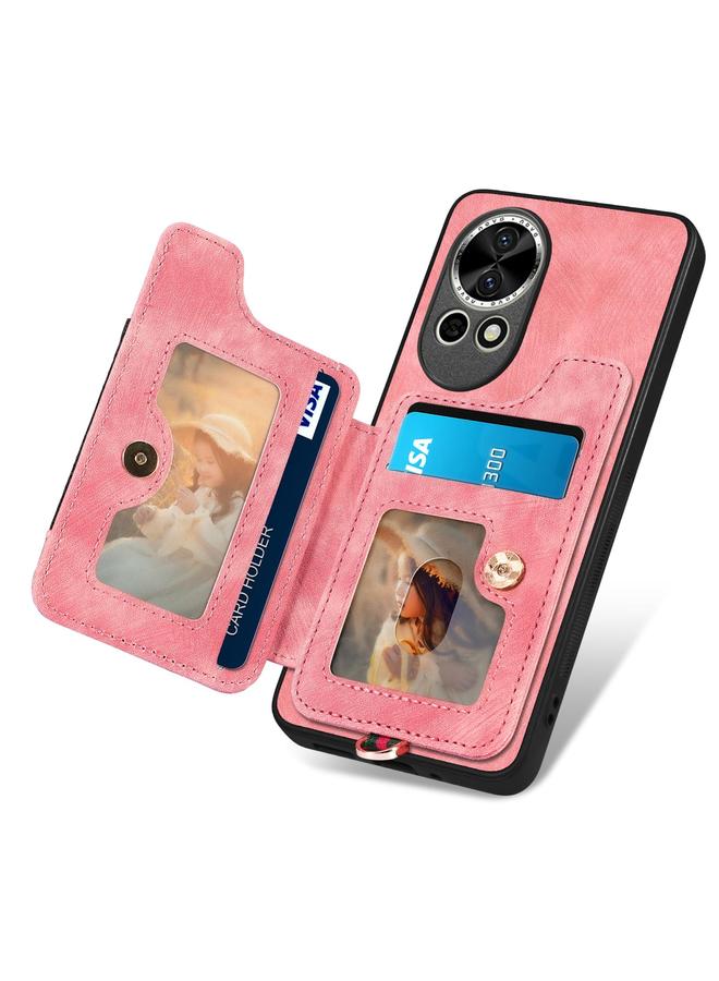 S-TOP Case For Huawei nova 12 Pro Retro Skin-feel Ring Multi-card Wallet Phone Case - Image 3