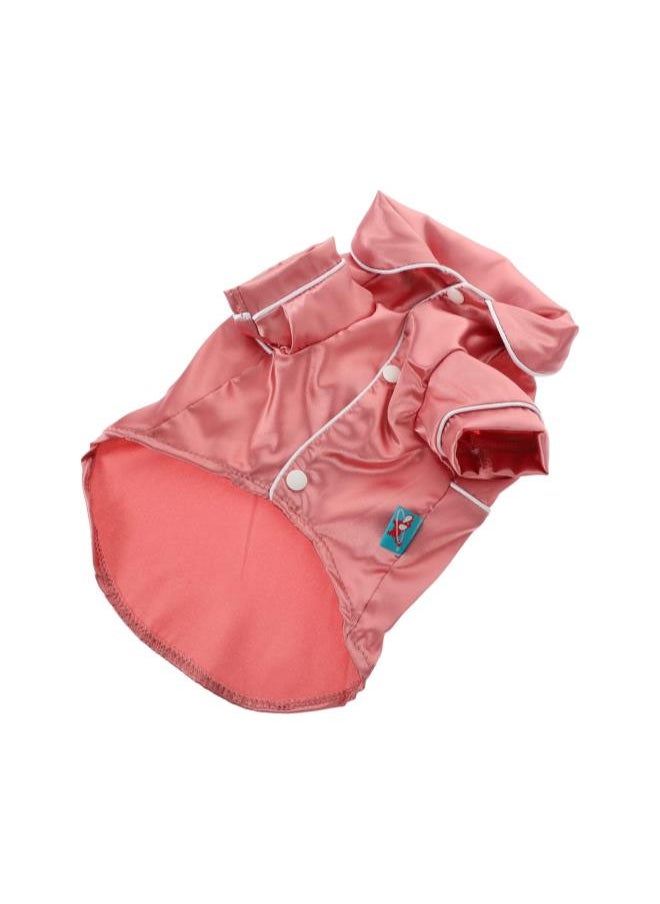 silvercnc - 2pcs Jumpsuit Girl Loungewear Small Sleep Pink Pajamas Size Clothes- Pjs Comfy Baby Pet Robe Winter Clothes Soft Cotton Shirts Indoor Silk Jumpsuits Vest Cats for Costume- Pajama - Image 1