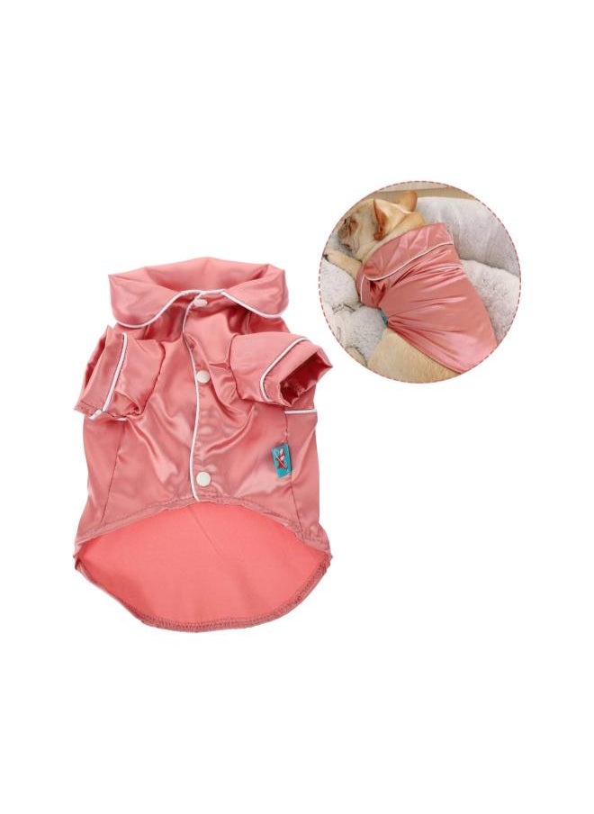 silvercnc - 2pcs Jumpsuit Girl Loungewear Small Sleep Pink Pajamas Size Clothes- Pjs Comfy Baby Pet Robe Winter Clothes Soft Cotton Shirts Indoor Silk Jumpsuits Vest Cats for Costume- Pajama - Image 1