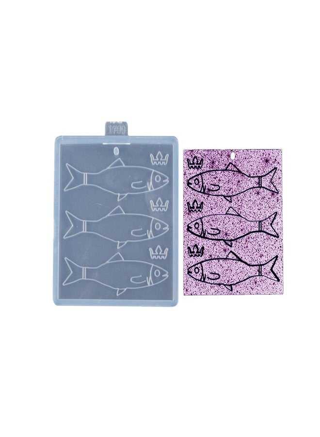 Angel Wings Cute Fish Silicone Mold Epoxy Resin Crafting Mold for DIY Key Chain, Charms, Pendant, Necklace, Jewelry Making, Chocolate Candy Mold for Cake Decoration - Image 1