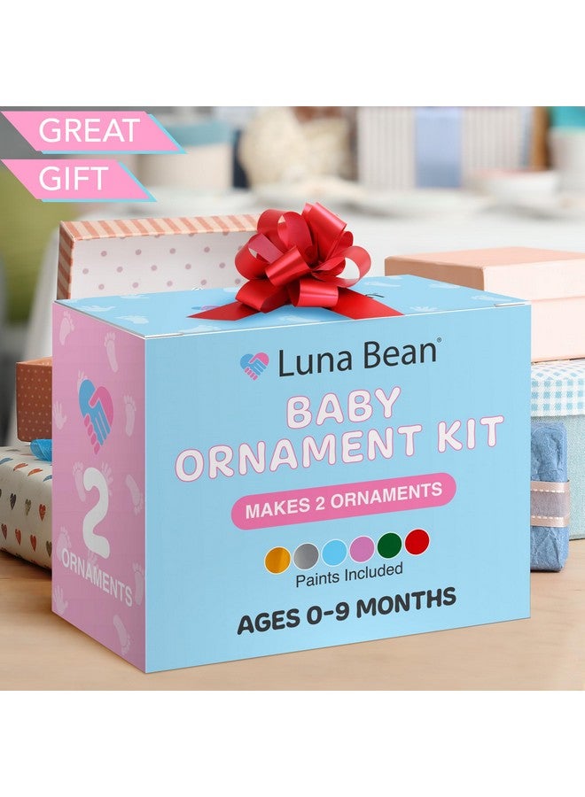 Casting Keepsakes Luna Bean Baby Hand & Footprint Kit - New Mom Gifts, Keepsake Ornament, Registry Gifts for Parents, Newborn Babies Shower Casting Clay Molding, Boy & Girl Plaster Print Making Set - Image 2