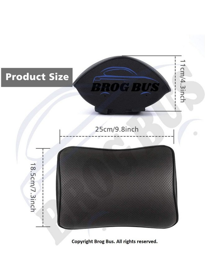 BROGBUS Memory Foam Car Neck Support Pillow Neck Pain Head Rest Cushion (Black) - Image 3