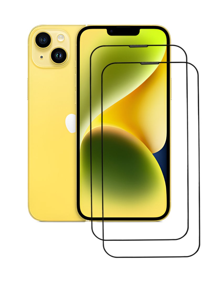 ACLIX 2 Pieces Antistatic ESD Dustproof Premium Quality High Definition Tempered Glass Screen Protector Designed For  iPhone 14 Plus - Image 1