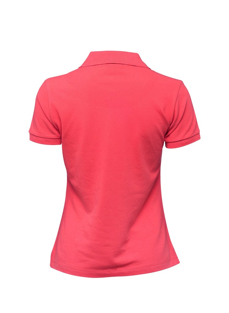 Anemoss - Seagull Pattern Women's Polo Neck T-Shirt, Medium - Image 1