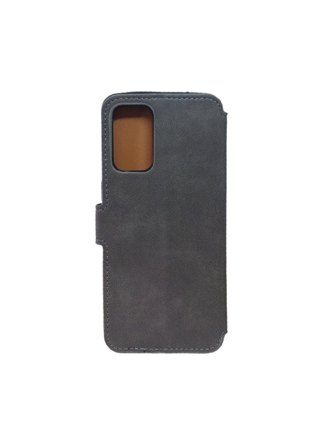 Phone Back Cover Flip leather for Oppo RENO 6 gray - Image 2