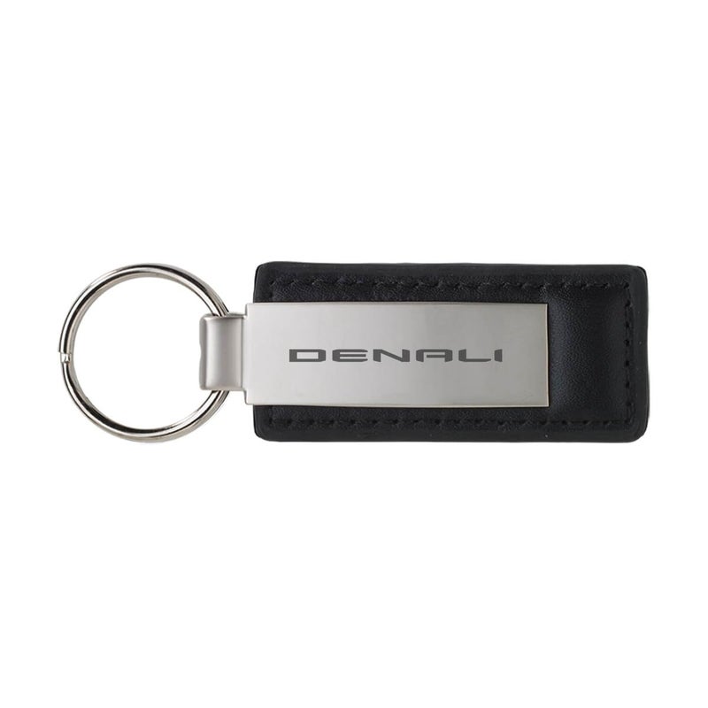 SR1 Performance GMC Denali LeatherMetal Split Ring Keychain  General Motors Key Chains for CarsTrucks  Officially Licensed by GM Denali Black