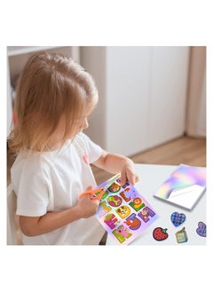 Y&D 20 pcs Holographic Sticker Paper Clear for Ink jet Printer Dries Quickly Waterproof Rainbow Vinyl 8.5 x 11 Inches  - Image 4