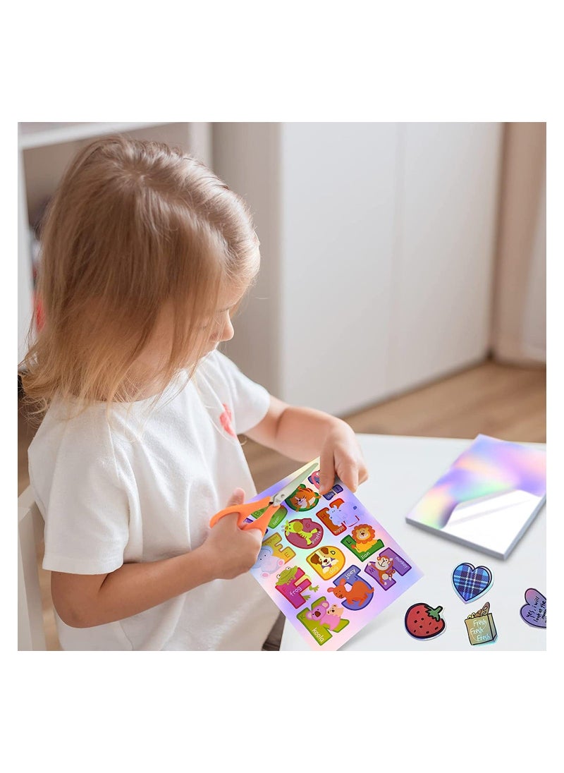 Y&D 20 pcs Holographic Sticker Paper Clear for Ink jet Printer Dries Quickly Waterproof Rainbow Vinyl 8.5 x 11 Inches  - Image 4