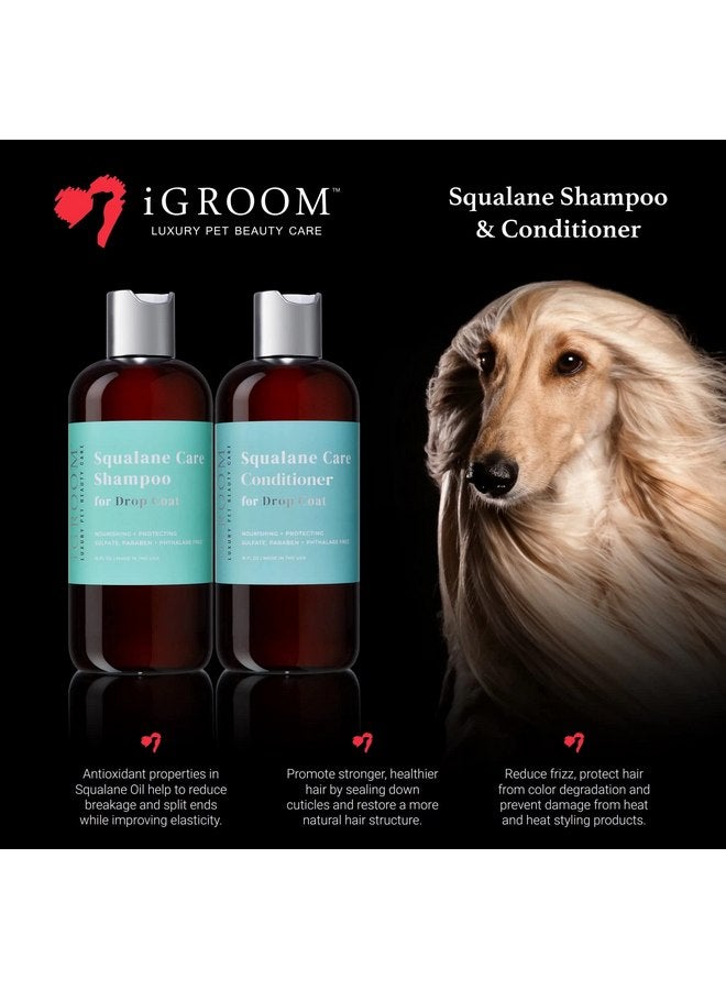 أي جروم شامبو iGroom Squalane Care للكلاب من Dropcoats، للعناية الفاخرة بجمال الحيوانات الأليفة، يقلل من التقصف والأطراف المتقصفة، يعزز قوة الشعر وصحته، صنع في الولايات المتحدة الأمريكية، 16 أونصة - Image 3