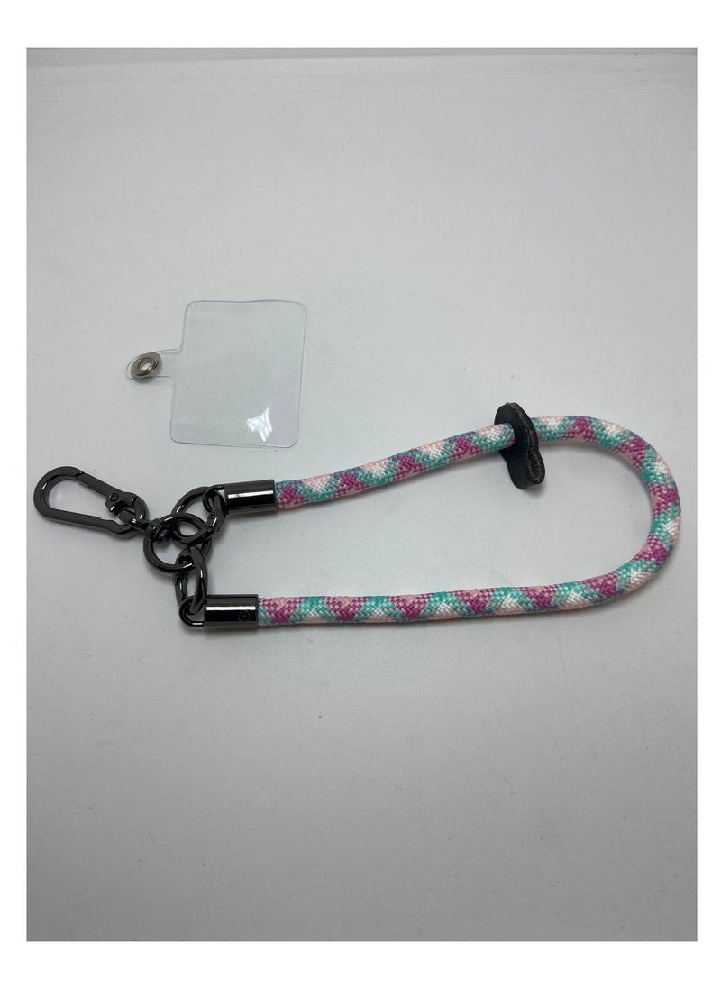 Generic Premium Wrist Strap Cell Phone Lanyard anti theft, Soft Nylon Thick Rope, Phone Hand Strap With Phone Patch Compatible with Phone, Airpods, Purse, Keychain and More 20 Cm  - Image 2
