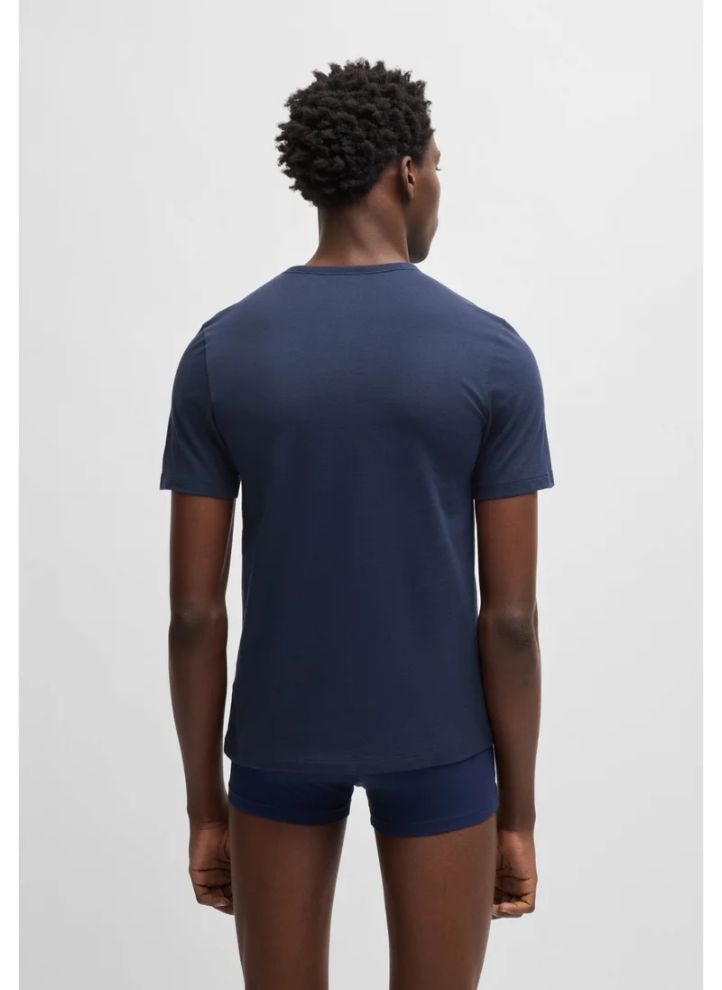 HUGO Three-pack of underwear T-shirts in cotton jersey
