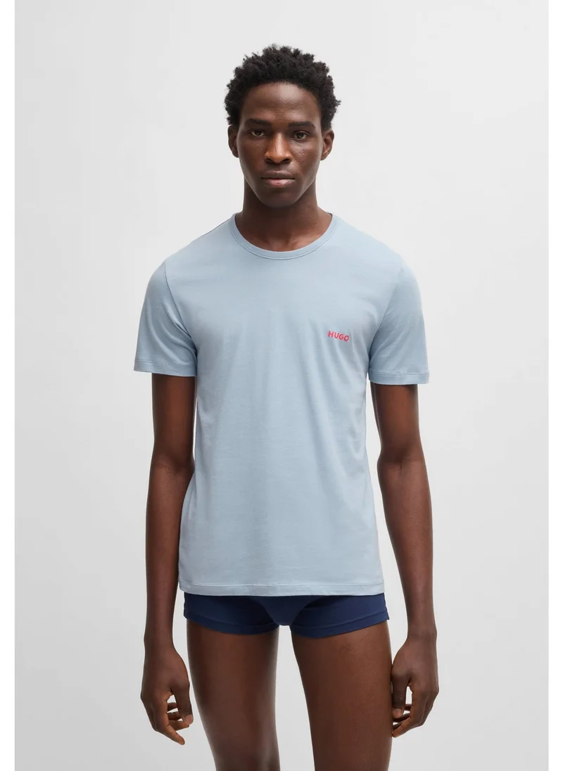 هوجو ثلاث قطع من تيشيرتات داخلية قطنية