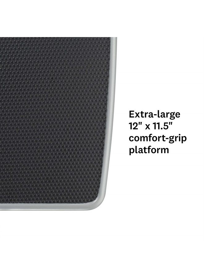 CONAIR ميزان الحمام ثينر من كونير لقياس وزن الجسم، ميزان تناظري كبير جداً يقيس الوزن حتى 330 رطل باللون الأسود - Image 3