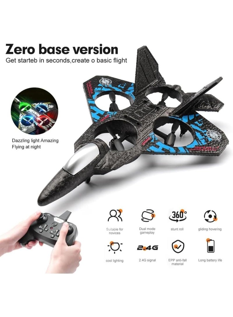 MUNTAQI L0712 Remote Control Airplane for Kids – 2.4GHz Fighter Jet RC Plane with Colorful Lights, Durable Foam Aeroplane Toy for Beginners, Easy to Fly Outdoor Aircraft for Boys & Girls - Image 5