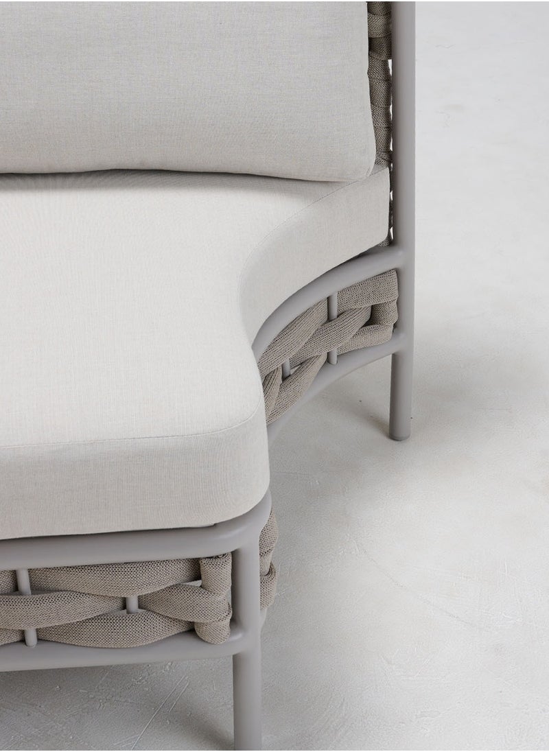 AL HUZAIFA FURNITURE Loop 3 Seater Sofa Right Armrest  - Image 3