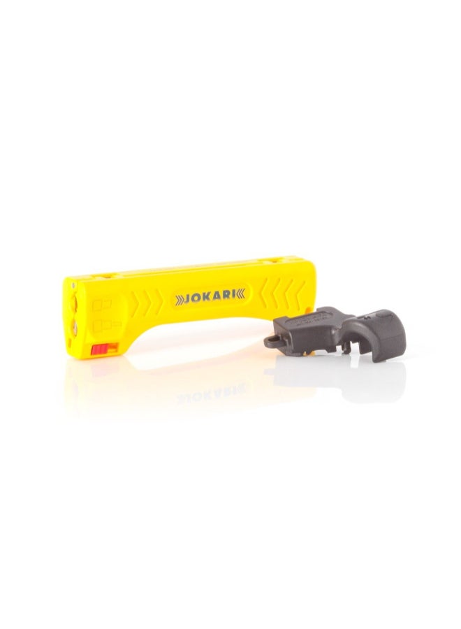 Jokari Top Coax Plus Titanium-Nitride Coated Coaxial Cable Stripper Yellow and Black 1.97 x 4.35 x 11.54 cm 30110 - Image 2