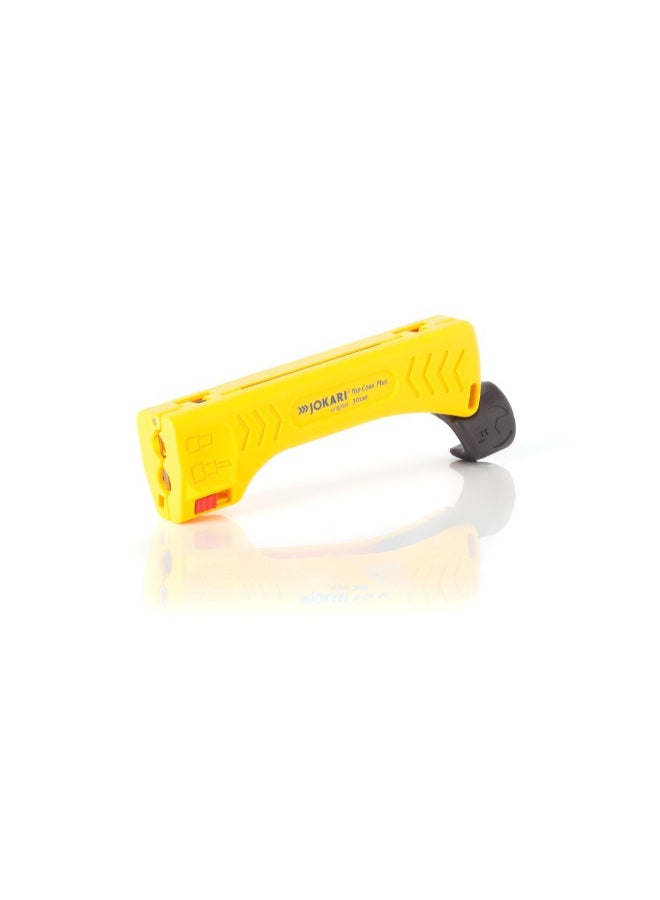 Jokari Top Coax Plus Titanium-Nitride Coated Coaxial Cable Stripper Yellow and Black 1.97 x 4.35 x 11.54 cm 30110 - Image 1