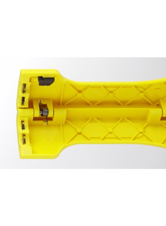 Jokari Top Coax Plus Titanium-Nitride Coated Coaxial Cable Stripper Yellow and Black 1.97 x 4.35 x 11.54 cm 30110 - Image 4