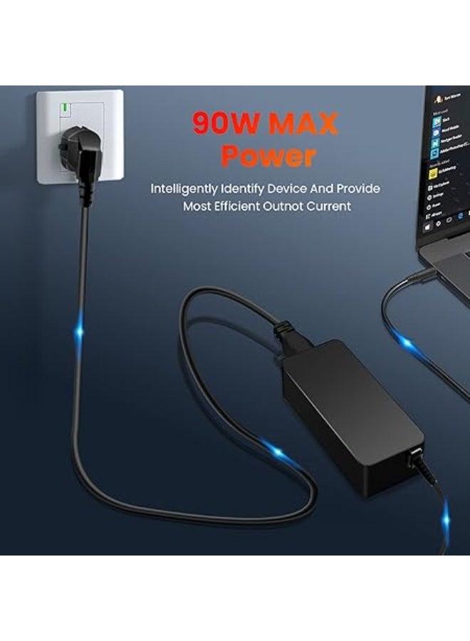 90W Charger Adapter Compatible with HP Pavilion & EliteBook Laptops – 19V 4.74A, 7.4 x 5.0mm Connector - Image 5
