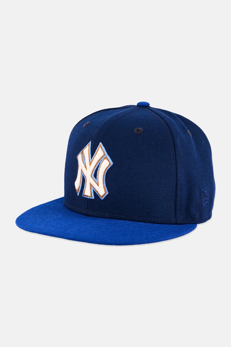 New Era x MLB Men New York Yankees Fitted Cap, Navy - Image 1