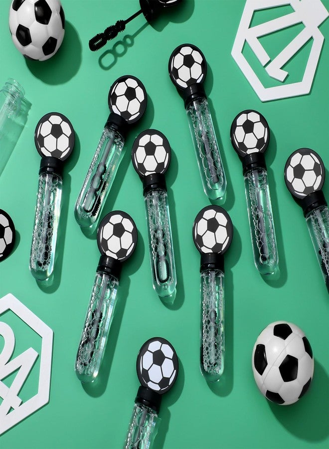 PullCrease 16 Pcs Soccer Bubble Wands Favors Gifts Birthday Bubble Wand Bulk Soccer Birthday Party Supplies for Outdoor - Image 3