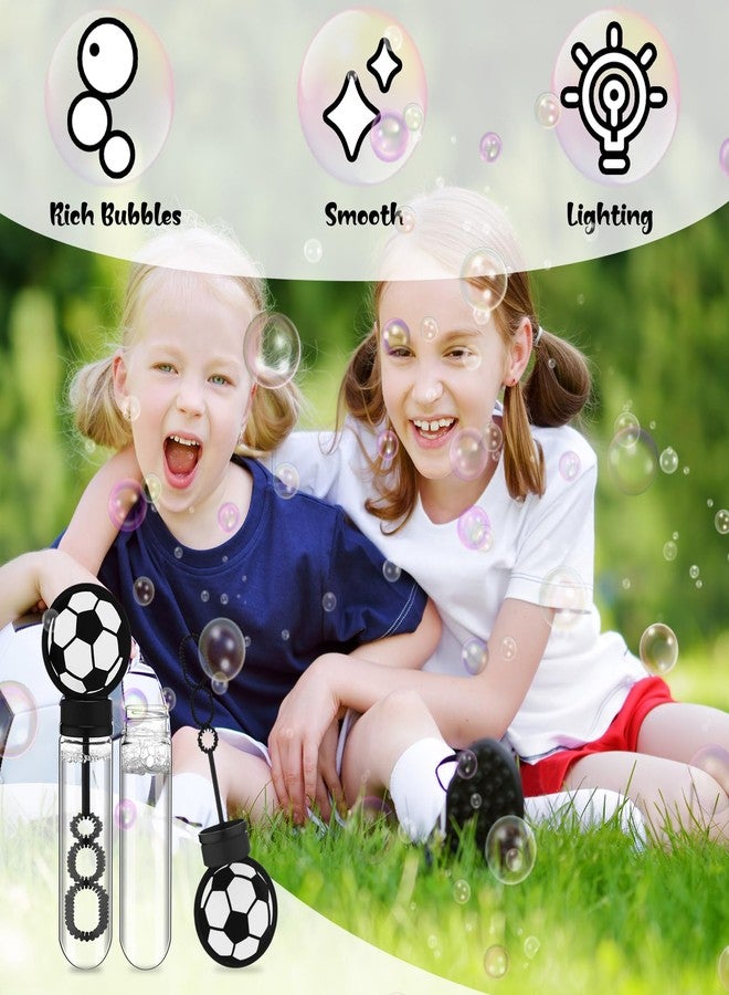 PullCrease 16 Pcs Soccer Bubble Wands Favors Gifts Birthday Bubble Wand Bulk Soccer Birthday Party Supplies for Outdoor - Image 4