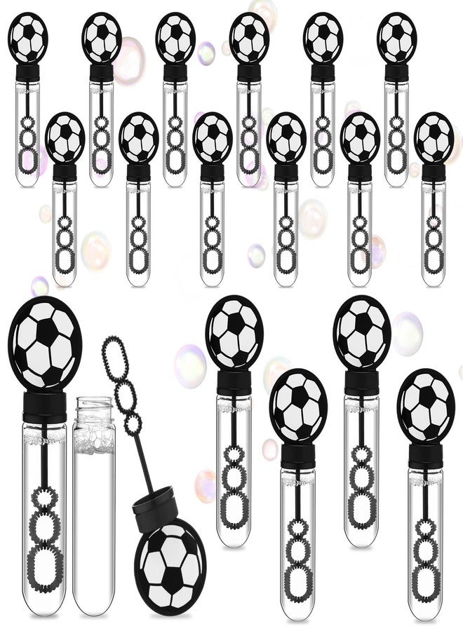 PullCrease 16 Pcs Soccer Bubble Wands Favors Gifts Birthday Bubble Wand Bulk Soccer Birthday Party Supplies for Outdoor - Image 1