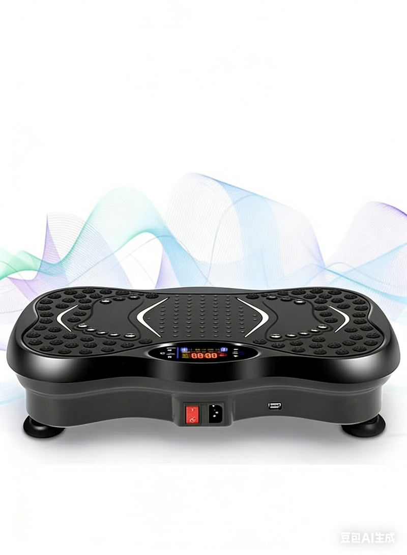 VOGMAX Vibration Plates, Vibration Fitness Exercise Machine for Home Use, with Bluetooth Speaker, 5 Program Modes, 2 Resistance Bands, Vibration Fitness Trainer, 330lb Max Load - Image 1