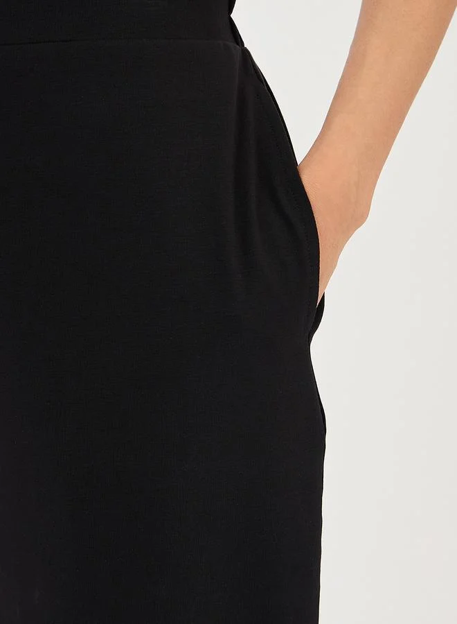 Femmella  Black Wide Leg Trousers for Women | Best Price UAE