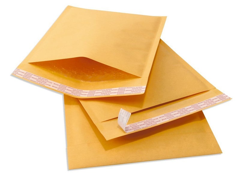 SALES4LESS - Kraft Bubble Mailers, Self-Seal, Waterproof & Cushioned Padded Envelopes for Shipping, 10.5 x 16 in (10 Pack, Gold) - Image 2