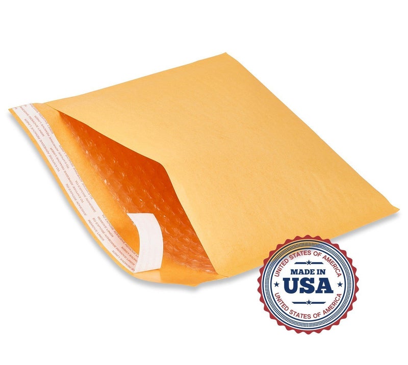 SALES4LESS - Kraft Bubble Mailers, Self-Seal, Waterproof & Cushioned Padded Envelopes for Shipping, 10.5 x 16 in (10 Pack, Gold) - Image 4