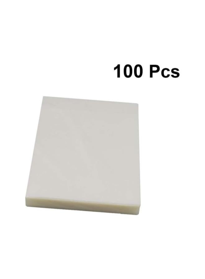 klarako 100 Pcs Thermal Laminating Film Plastic Paper Laminator Sheets for Photo Paper Files Card Picture - Image 2