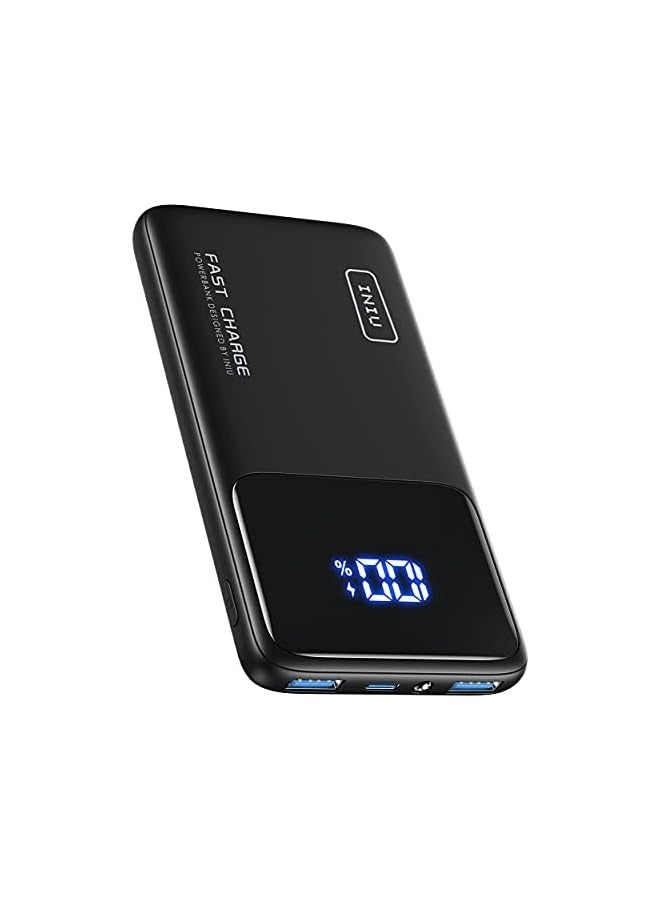 INIU 22.5W Power Bank, 10500mAh Slim USB C Portable Charger Fast Charging PD3.0 QC4.0, LED Display Battery Pack Portable for iPhone 15 14 13 12 11 Pro Samsung S22 Google LG Xiaomi AirPods Switch iPad - Image 1