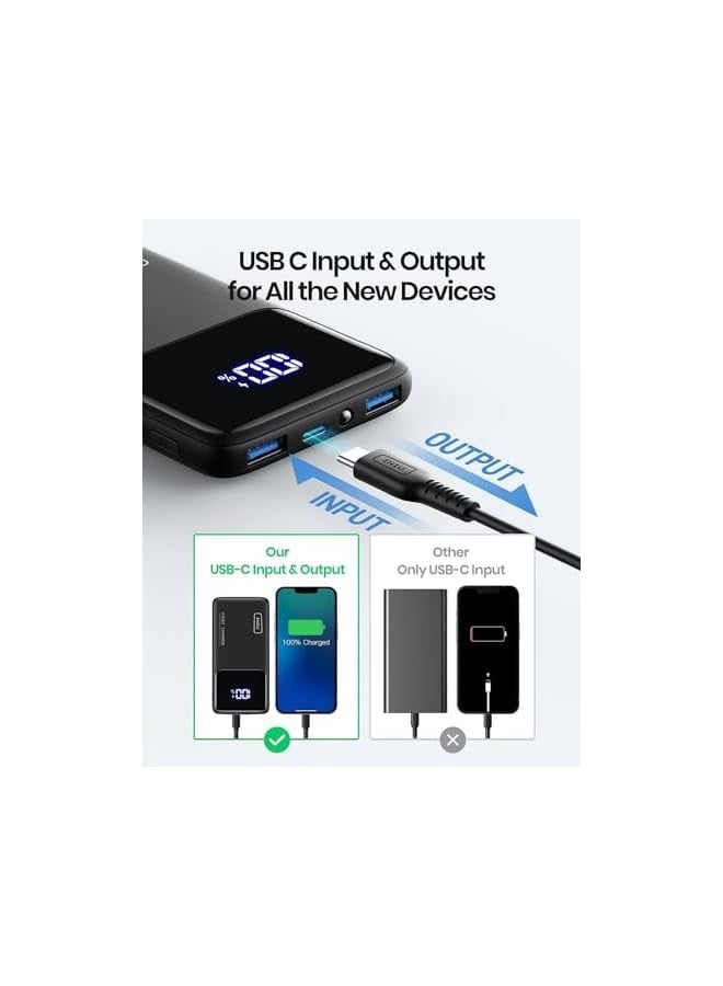 INIU 22.5W Power Bank, 10500mAh Slim USB C Portable Charger Fast Charging PD3.0 QC4.0, LED Display Battery Pack Portable for iPhone 15 14 13 12 11 Pro Samsung S22 Google LG Xiaomi AirPods Switch iPad - Image 4