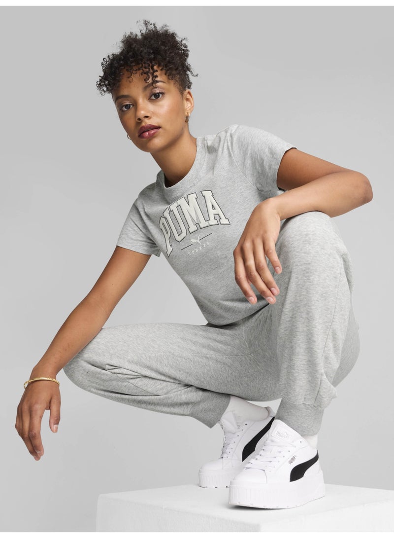 PUMA Squad Graphic Tee Light Gray Heathe  - Image 2