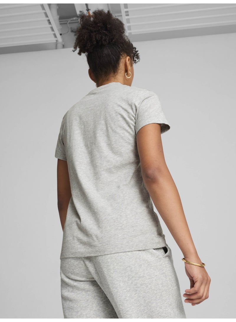 PUMA Squad Graphic Tee Light Gray Heathe  - Image 3