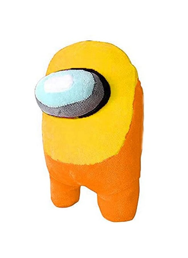 CLICK4DEAL CLICK4DEAL Soft Toys Among us Toys, Among us Toys Imposter, Among Us Plush Toy, Soft Toys for Babies, Girls/Boy, Birthday Gift for Girls & Boy, Birthday Gift Baby Toys (18 cm, Yellow and Orange)  - Image 1