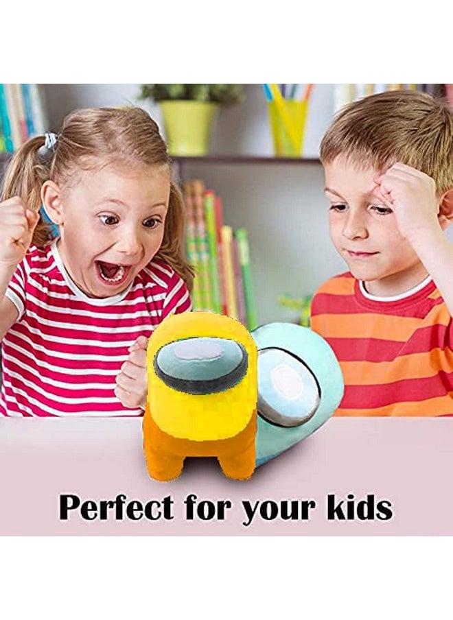 CLICK4DEAL CLICK4DEAL Soft Toys Among us Toys, Among us Toys Imposter, Among Us Plush Toy, Soft Toys for Babies, Girls/Boy, Birthday Gift for Girls & Boy, Birthday Gift Baby Toys (18 cm, Yellow and Orange)  - Image 5