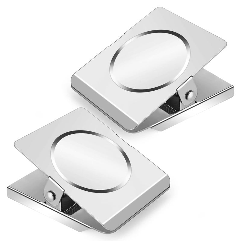 Grtard Strong Magnetic Clips, 2.2 Inch Extra Large Magnetic Clips Heavy Duty, 2Pack Magnet Clip for Fridge, Clip Magnets for Refrigerator, Whiteboard, Classroom, Kitchen, Office Organizer - Image 1