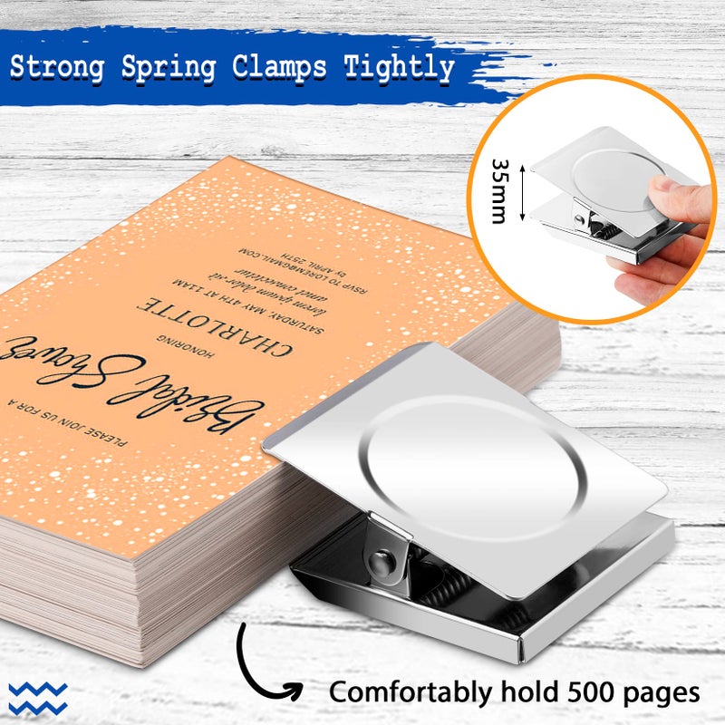 Grtard Strong Magnetic Clips, 2.2 Inch Extra Large Magnetic Clips Heavy Duty, 2Pack Magnet Clip for Fridge, Clip Magnets for Refrigerator, Whiteboard, Classroom, Kitchen, Office Organizer - Image 4