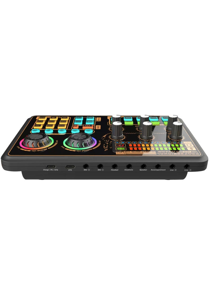 Generic SK600 Multi-function Digital Audio Mixer External Sound Card with BT Wireless Connection for Computer Smartphone Singing Recording Live Broadcast Gaming  - Image 4