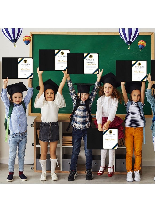 Sherr 60 Pcs Certificate Holder 11.6 X 8.3 Inch Certificates Diploma Covers Document Diploma Holder Certificate Paper Folders With Gold Foil Border For Office Letter Size Paper Graduation (Black) - Image 3