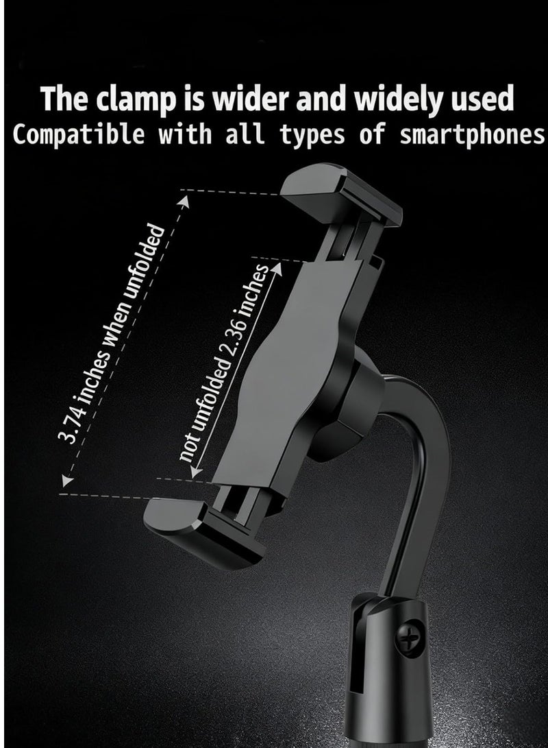 هيروكس حامل هاتف قابل للتعديل الارتفاع، حامل مكتبي دوار 360 درجة وقابل للسحب، حامل هاتف محمول مريح وقابل للدوران للاستخدام على المكتب، متوافق مع جميع هواتف iPhone وiPad والأجهزة اللوحية وسامسونج وأندرويد والهواتف الذكية الأخرى. - Image 5