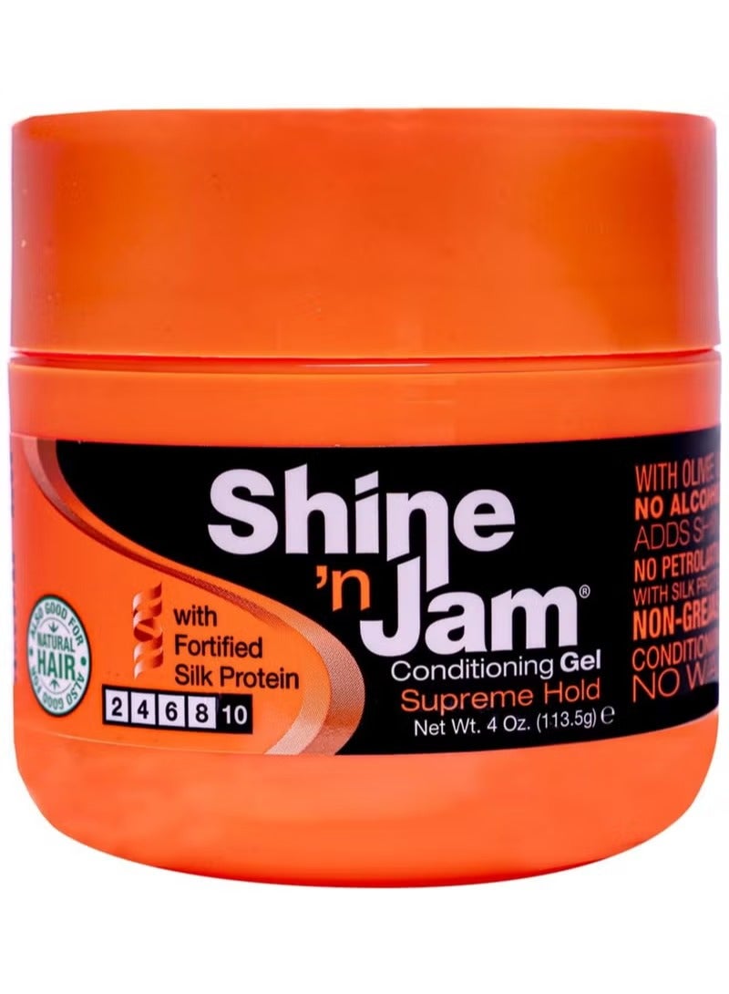 comes in a vibrant orange jar containing 4 Oz. (113.5g)
