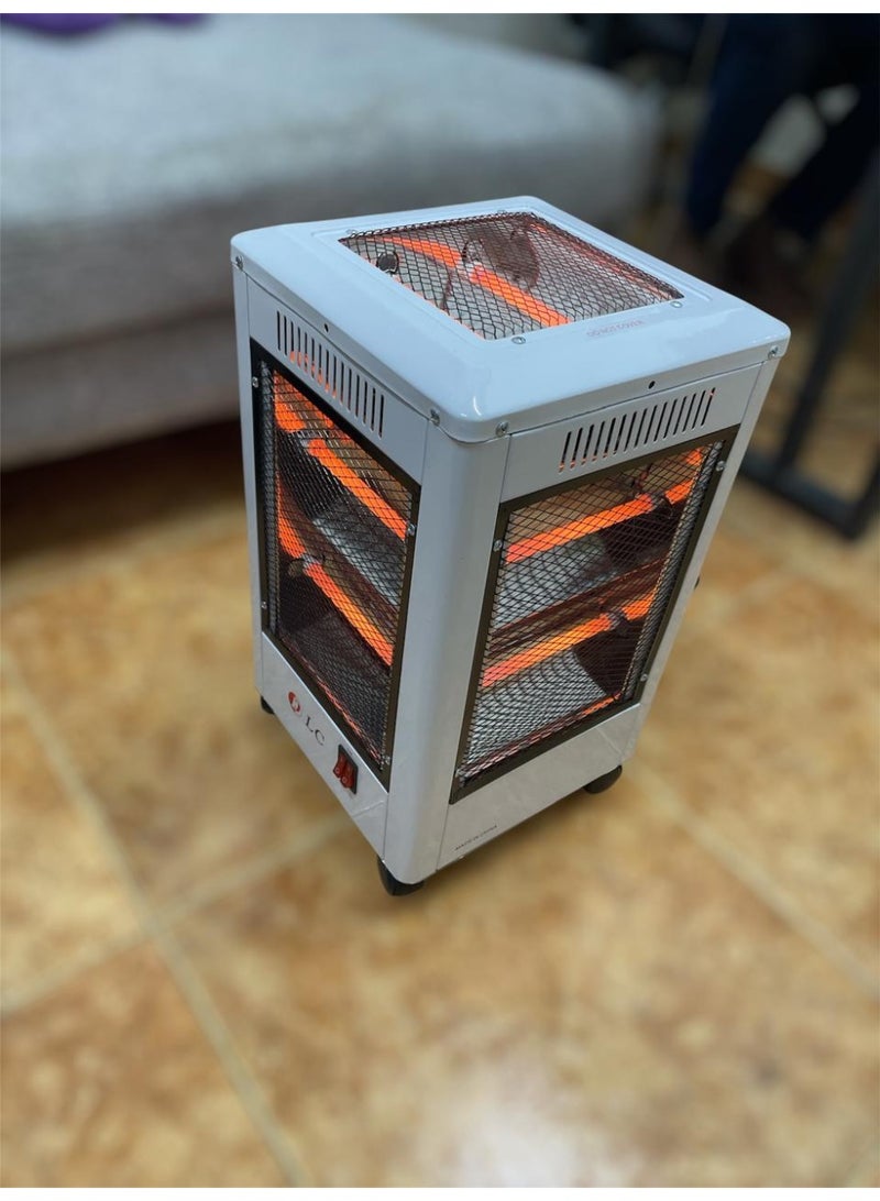 2000W Electric Room Heater - Grey/Black - Image 1