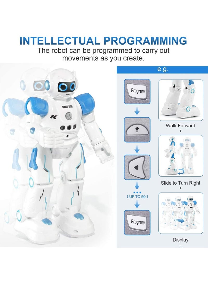 Remote Control Programmable Gesture Sensor Music Dance RC Toy for Kids,Robot Toys RC Robot for Kids Rechargeable Intelligent Programmable Robot with Infrared Controller,Remote Control Robots Gesture Sensing Robot,Interactive Walking Singing Dancing, Excellent Appearance Remote Controlled Programmable Gesture Sensor Robot Rc Toy - Image 4