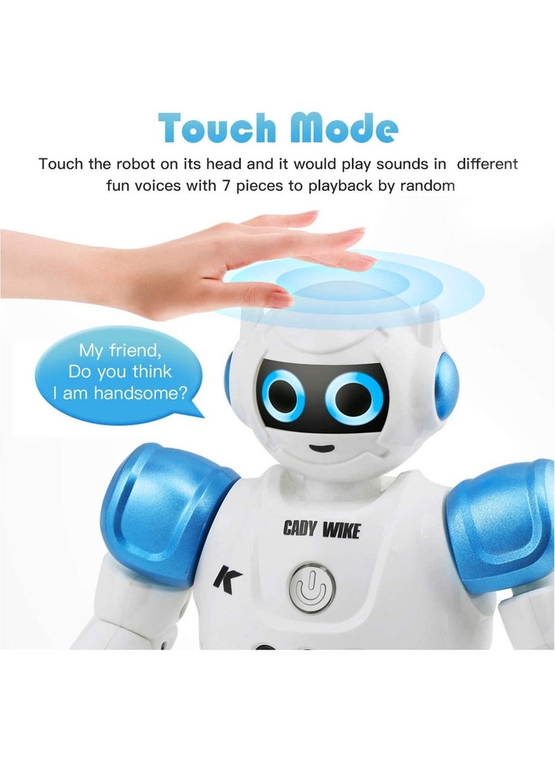 Remote Control Programmable Gesture Sensor Music Dance RC Toy for Kids,Robot Toys RC Robot for Kids Rechargeable Intelligent Programmable Robot with Infrared Controller,Remote Control Robots Gesture Sensing Robot,Interactive Walking Singing Dancing, Excellent Appearance Remote Controlled Programmable Gesture Sensor Robot Rc Toy - Image 2