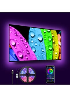 Generic TV LED Backlights 4.5M for upto 75 Inch TV, Bluetooth APP Control RGB Strip Lights, USB Powered, Music Sync, 16 Million Colors, Timing & Mic Function, Flexible & Easy to Install  - Image 1