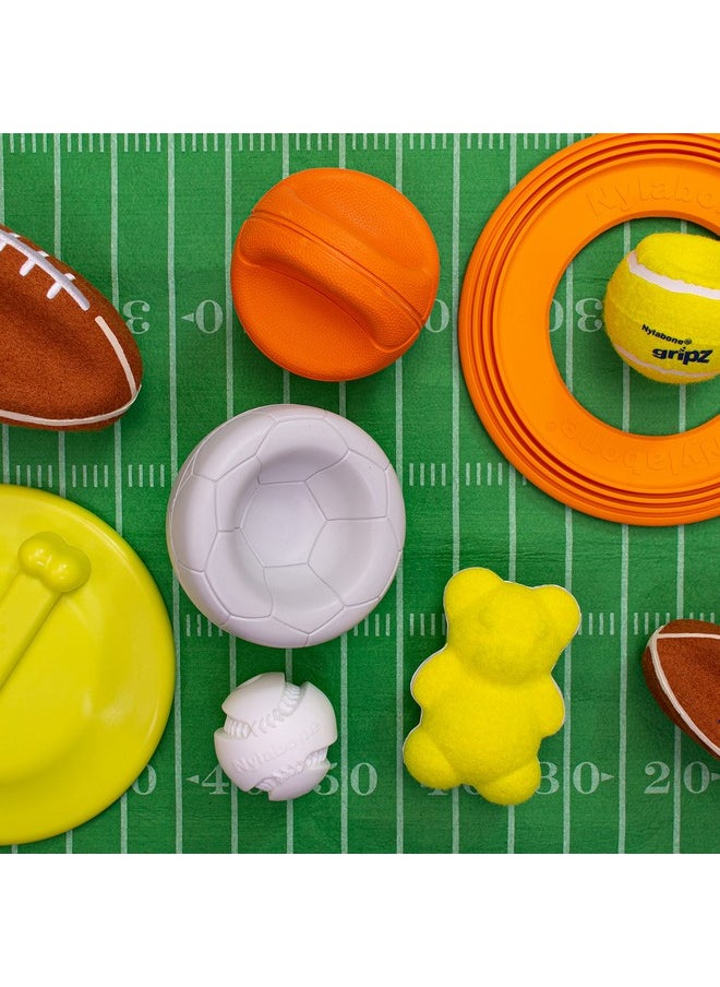 Nylabone Power Play Basketball BBall Gripz Fetch Toy, Squeaky Ball Chew Toy For Dogs, Medium (1 Count)  - Image 3